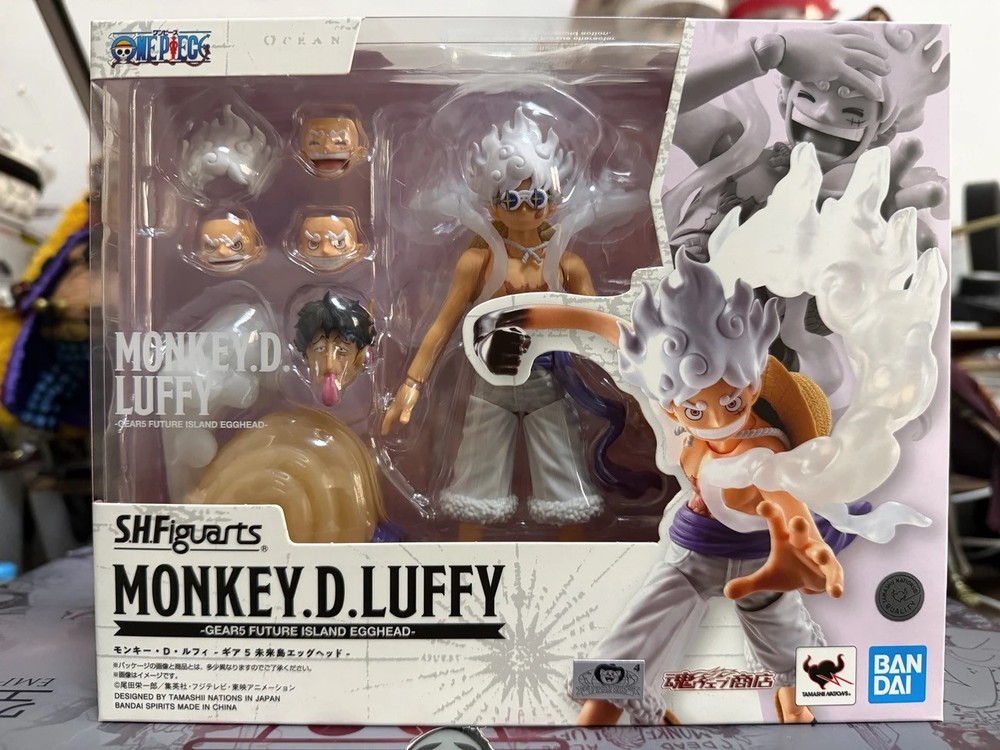Bandai S.H.Figuarts ONE PIECE Monkey D. Luffy Gear 5 Future Island Egghead Toys