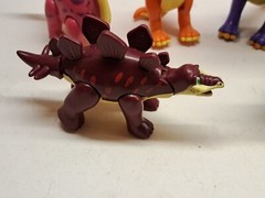 Dino Cafe T-Rex Toy Lot Jointed Posable Dinosaurs ,6 Figures Set Animated Show
