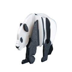3D Printed Panda Kit – Set of 2 – Articulated PLA Model – DIY Puzzle
