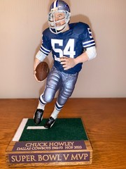 Custom NFL Mcfarlane football Dallas Cowboys HOF Chuck Howley Super Bowl V MVP