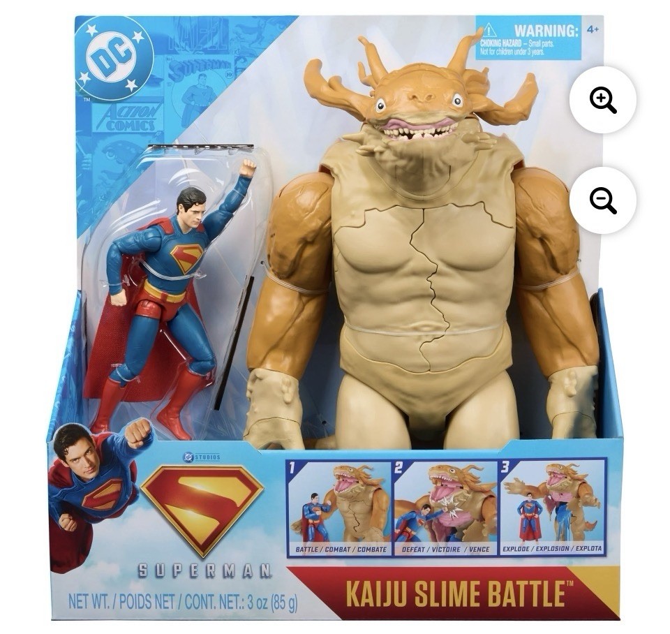 DC Comics SUPERMAN, Superman Vs.Kaiju Slime Battle Set Playset,for Ages 4 and up