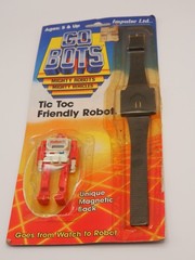 Vintage 1984 GO BOTS TIC TOC Friendly Robot Watch in Partially Opened Package