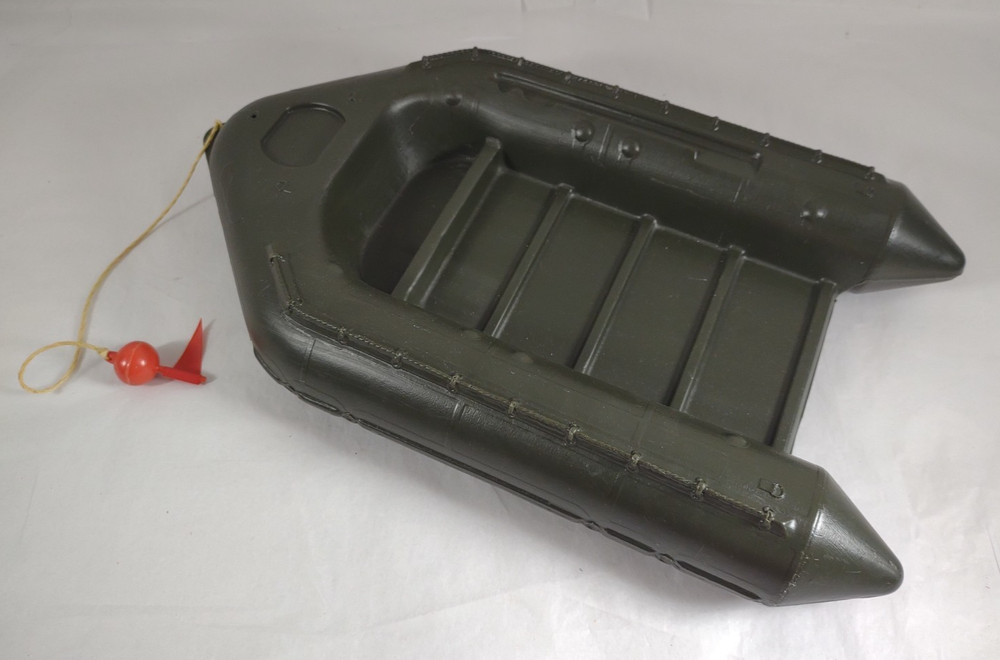 1975 G.I. Joe Action Figure Hard Plastic Scuba Diver Life Raft Accessory B5