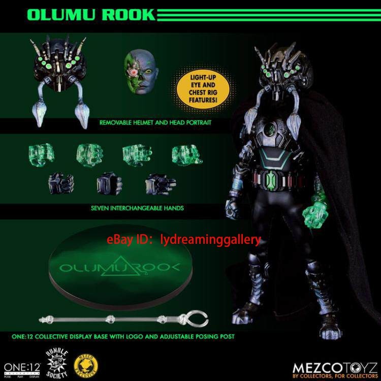 Mezco Rumble Society Olumu Rook 1/12 Scale Limited Collectible Action Figure