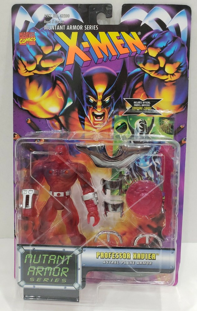 Marvel Comics X-MEN Mutant Armor Series: PROFESSOR XAVIER Figure w/Trading Card!