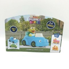 Disney Junior Muppet Babies Kermit The Frog Trike and Car Set 2 in 1 Vehicle NEW