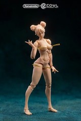 Romankey X COWL 1/12 Female Joint Body Suntan Super Mobile Girl 6″ Action Figure