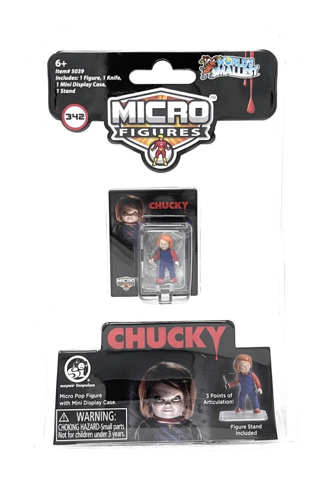 Super Impulse World’s Smallest Universal Horror Chucky Micro Figure NEW