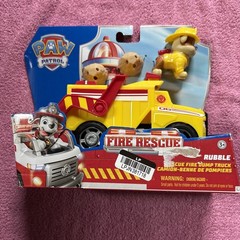 Paw Patrol Fire Rescue Rubble Rescue Fire Dump Truck & Figure New