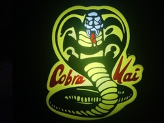 Retro Karate Kid Cobra Kai logo lightbox sign display light box sign