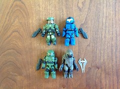 Halo Minimates Series 1 SGT Johnson Blue Spartan CQB Master Chief Rare Arbiter