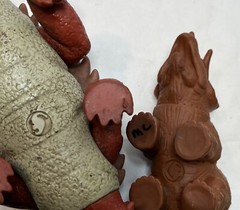 Vtg Lot Playskool Definitely Dinosaurs Apatosaurus Caveman Cavewoman 1987