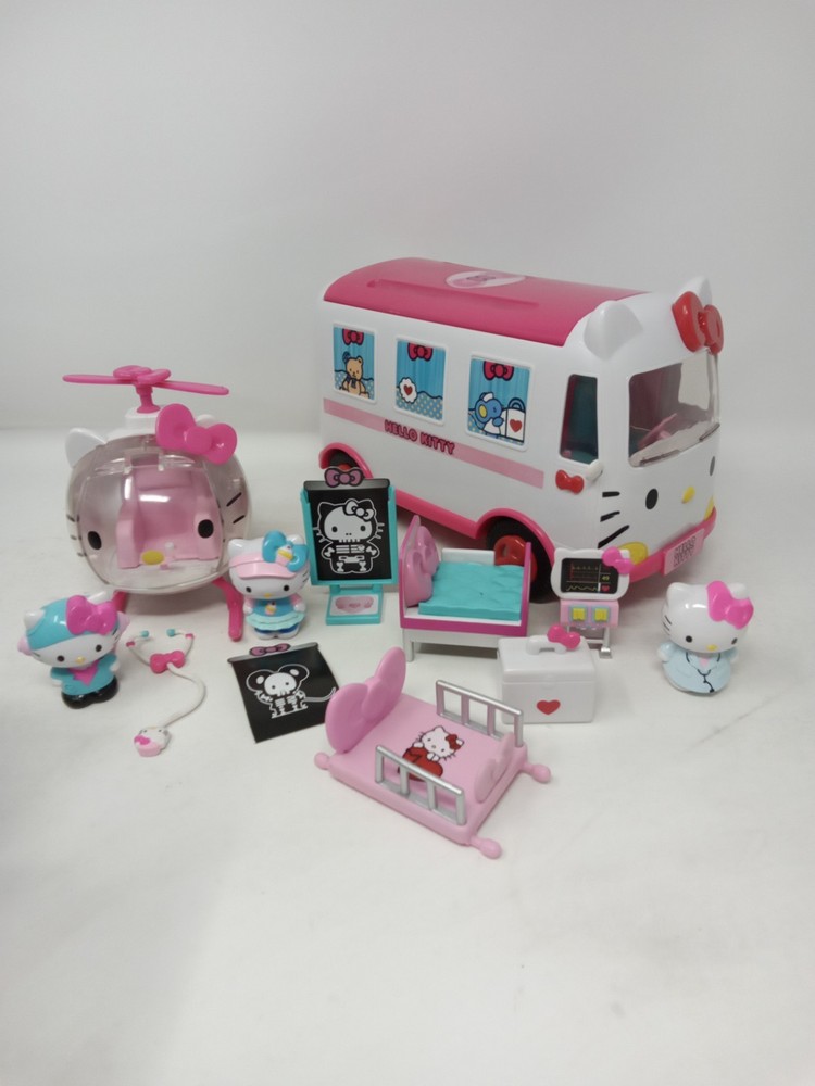 Hello Kitty Ambulance Helicopter Figures & Accessories 2014 Sanrio