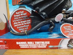DreamWorks How To Train Your Dragon Barrel Roll Toothless real feel Toy w/Lights