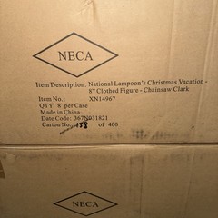 NECA National Lampoon’s Christmas Vacation Santa Clark & Chainsaw Clark SET OF 2