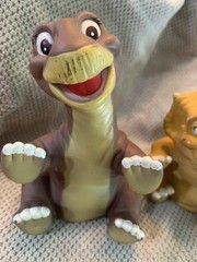 1988 Land Before Time Pizza Hut Hand Puppets (set of 3) Littlefoot, Spike & Cera