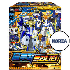 Metal Card Bot S Blue Cop Trinity Robot Toy Boy Transformer Korea Car