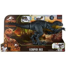 Mattel Jurassic World Toys Slash N Battle Scorpios Rex Dinosaur Figure Camp