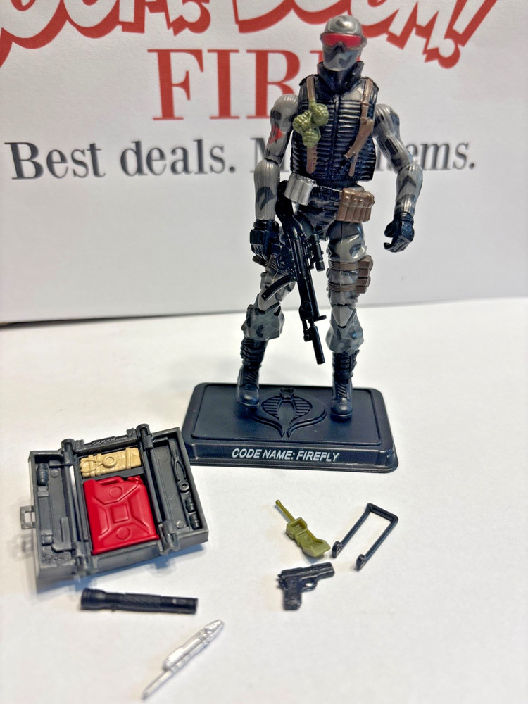 G.I. Joe Cobra Firefly 2008, v15. 25th anniversary. Great shape . From 2 pc box