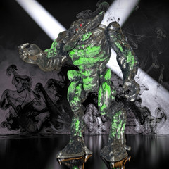 2022 Final Faction Kharn Brute Limited Edition Venom Figure Black Green 6” B21