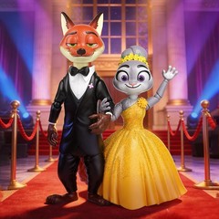 Official Disney Zootopia Nick and Judy Articulated Assembled Figure Gift