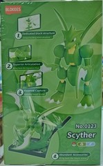BLOKEES POKEMON CLASSIC VERSION-L NO. 0123 SCYTHER MODEL KIT ENGLISH PACK