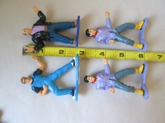 5-Lot 1994 Bandai Action Figures From Different TV Shows or Playsets.