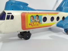 Helicopter Resgate CHiPs California Highway Patrol Glasslite Brazil Vintage 80 s