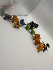 ZURU Smashers Mini Figure Lot of 11 Dino Ice Age Pirate Bat Gorilla T Rex