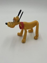 Vintage, Walt Disney Productions Pluto 4″ Vinyl Figure 1960s 5″X4″