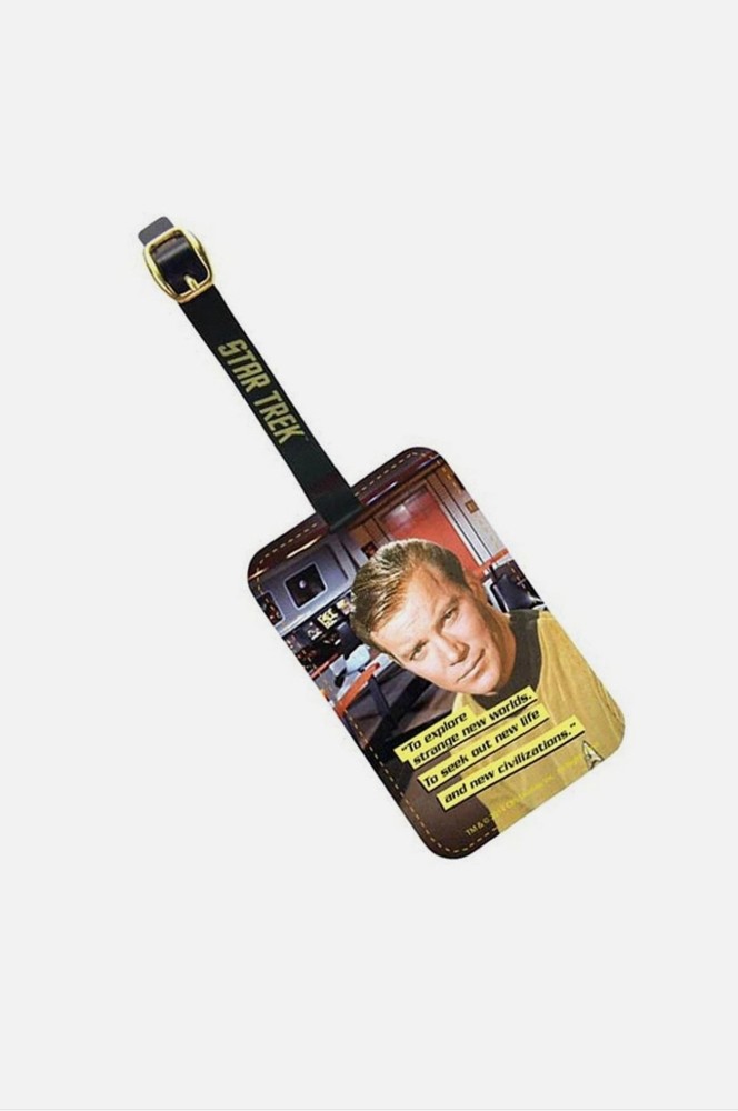 Star Trek Captain Kirk Graphic Luggage Tag New With Tags