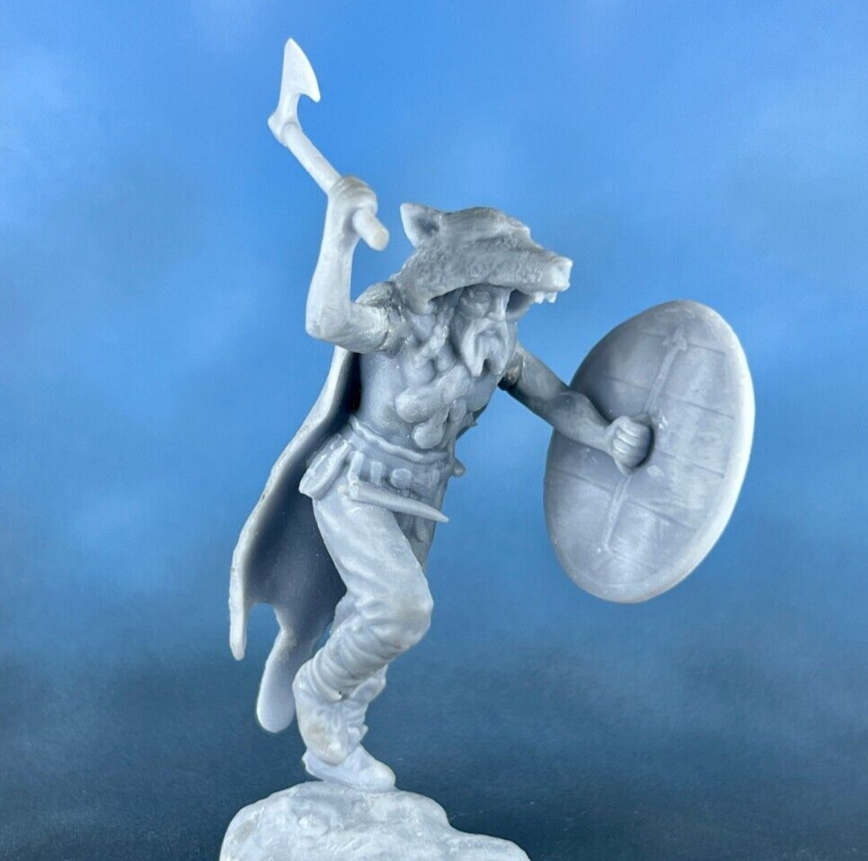 Action Figures. Resin Figure Viking 60mm figurine of a warrior of the north