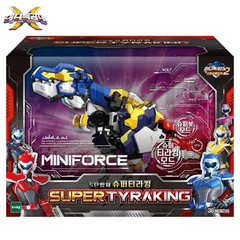MINIFORCE Super Dino Power 2 SUPER TYRAKING 5-Dino Integration Transformer Robot