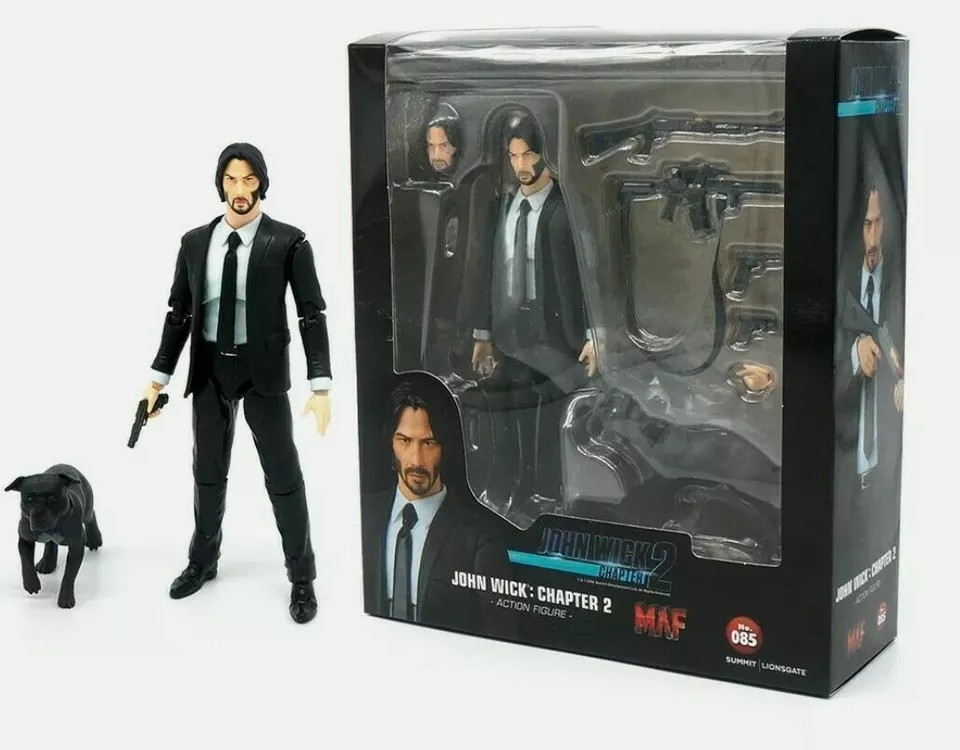 Maf No. 085 John Wick Chapter 2 With Dog Action Figure Collection Toy Gift PVC