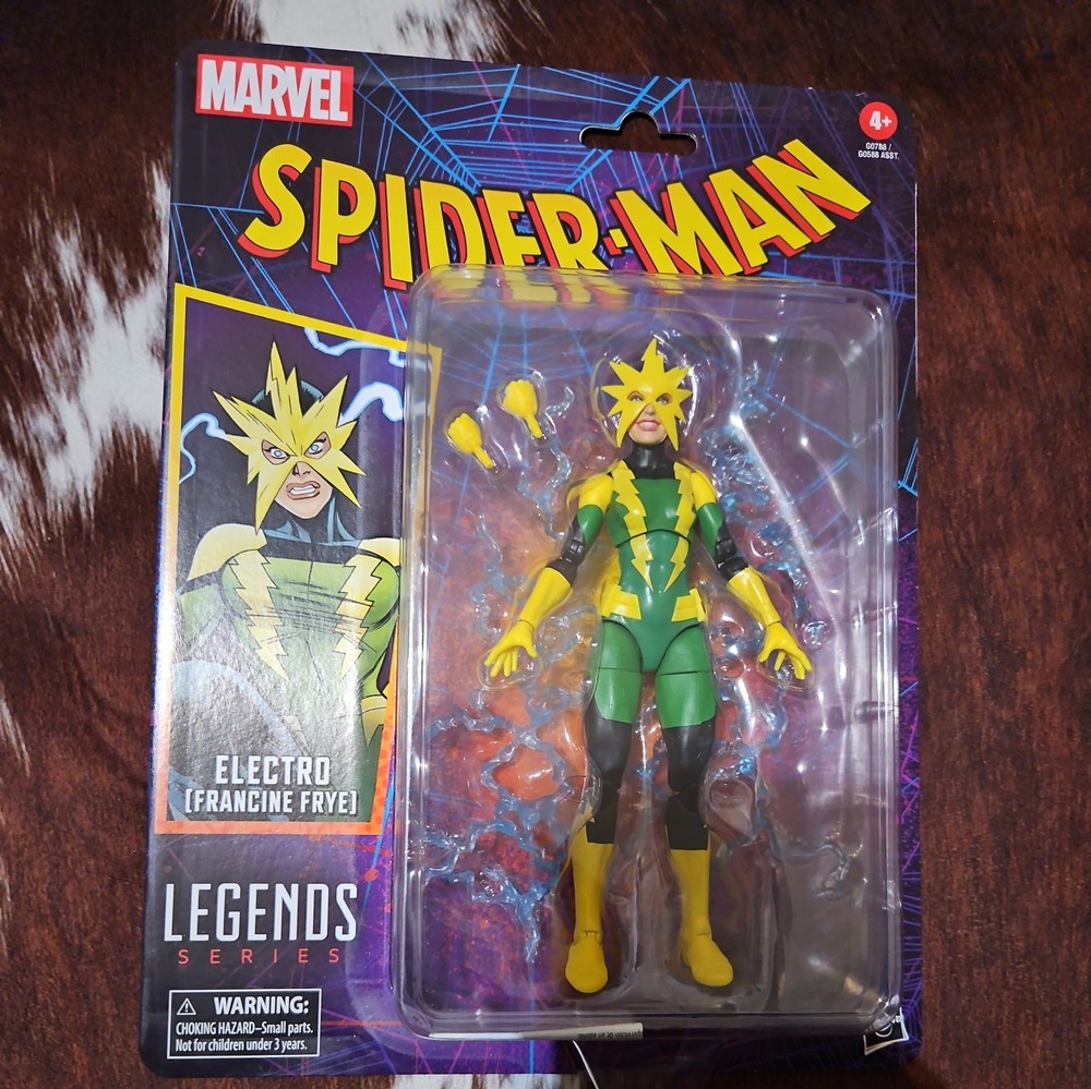 Marvel Legends Spider-Man Retro Electro Francine Frye 6″ Figure NEW Hasbro 2025