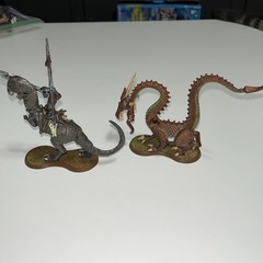 Papo Schleich & Heroscape Figure Lot – Vintage Medieval Knights, Horses, Dragons