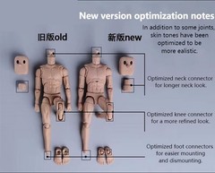 1/12 Notaman NT-0 Male Flexible Body Strong Muscular Square Head 16.5cm Figure