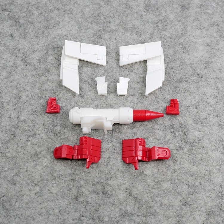 Shoulder Gun Filler Tail Spoiler Upgrade Kit For Kingdom Sideswipe Red Alert
