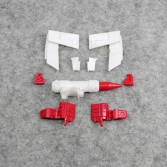 Shoulder Gun Filler Tail Spoiler Upgrade Kit For Kingdom Sideswipe Red Alert