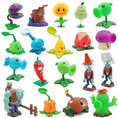4 PCS Plants and Zombies Toys Action Figures Zombies PVZ Toys Sets 1 2 Series…