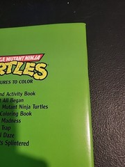 Vintage 1990 Meet The TEENAGE MUTANT NINJA TURTLES Coloring Book With Poster