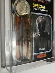 VINTAGE KENNER STAR WARS 1985 POTF EV-9D9 AFA UNIFIED 6.5 (70) MOC FIG IS A 9.2