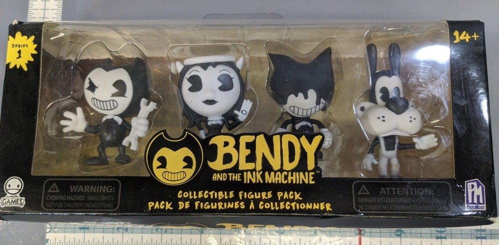 Bendy and the Ink Machine Collectible Figure 4Pack Boris Wolf Alice Angel 2.5-3″