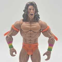 WWE Mattel Basic Series 2 The Ultimate Warrior Action Figure Orange Trunks 2011