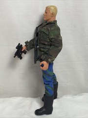 Vintage 1996 GI Joe Action Figure 12 Inch Army Hasbro Pawtucket W/ Weapons!