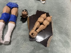 WWE Legends BAF Lot 3/4 Diamond Studd Backlund Pants Wrestling Figures