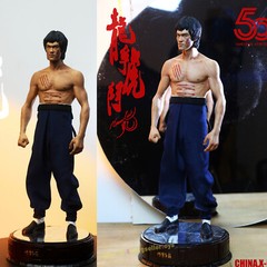 CHINA.X-H Enter The Dragon Kung Fu Master Lee 1/6 Resin 50th Tribute Statue