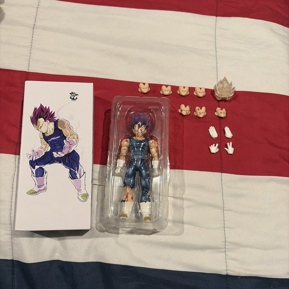 Kong Studio Ultra Ego Vegeta Battle Damaged Action Figure SH Figuarts (READ)