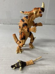 Vintage Primal Rage Armadon Orange Spiked Ball Tail Regular Spiked Tail Missile