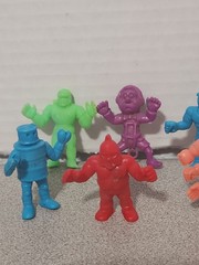 Vintage M.U.S.C.L.E. Men Lot of 10 Colored Red Purple Blue And Beige Kinnikuman